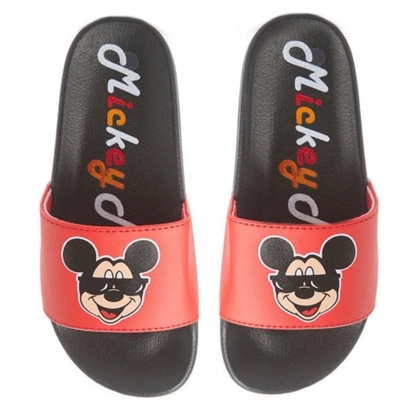 Disney Other - DISNEY • Retro Mickey Mouse Flip Flops Casual Sandals Casual